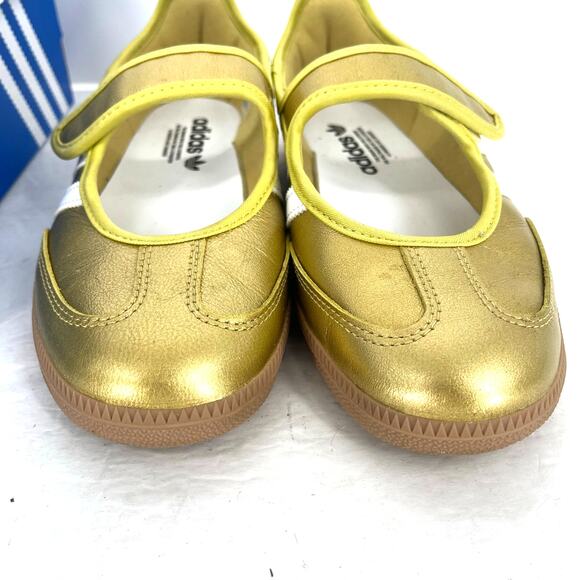 Adidas Originals Samba Jane Gold Metallic Mary Jane Sneakers Womens 7.5 NIB - Picture 8 of 10